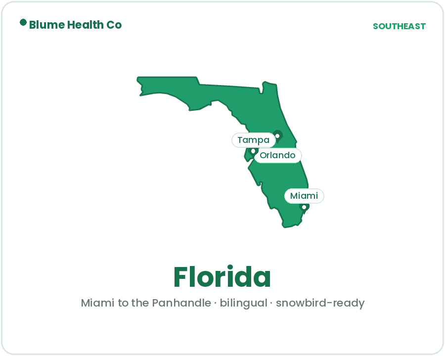 PMHNP Marketing in Florida — Blume Health Co