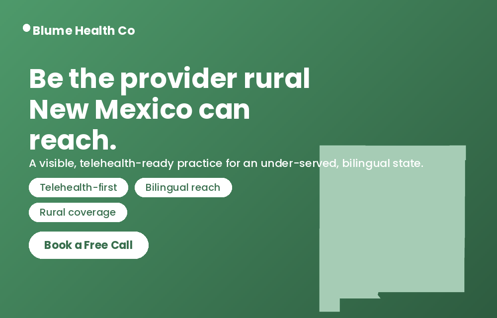 PMHNP Marketing in New Mexico optimized directory listing