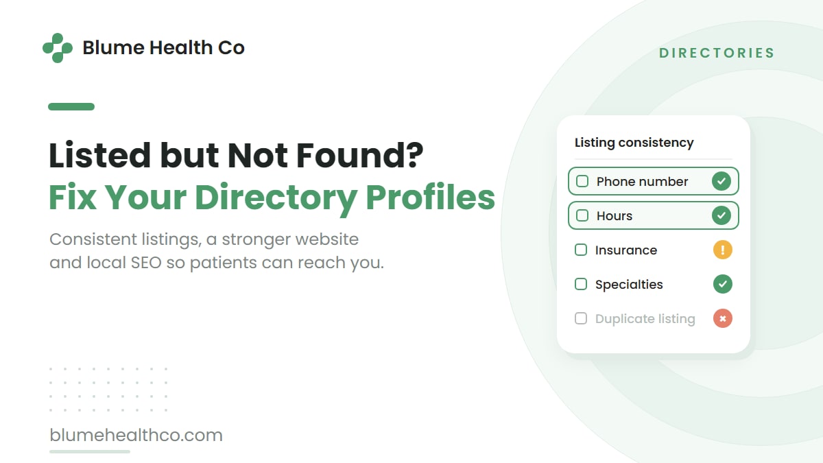 Listed but Not Getting Found? How Healthcare Directory Optimization Improves Practice Visibility