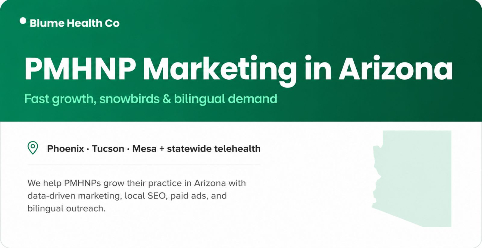 Arizona mental health marketing local search preview